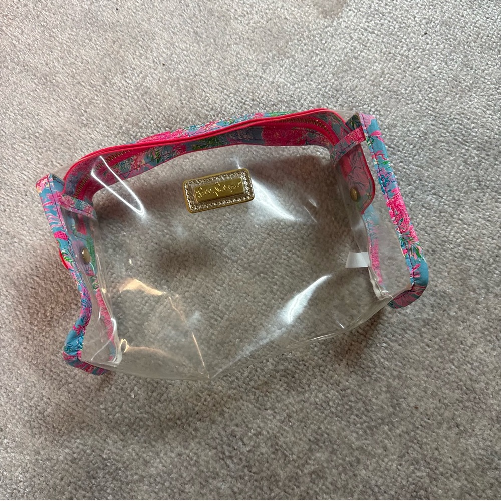 Lilly Pulitzer Clear Pencil Pouch - Picture 3 of 3